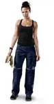 K&uuml;bler Workwear - K&uuml;bler Damenhose Pulsschlag High Dunkelblau/anthrazit Gr. 44