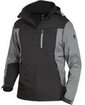 Softshelljacke Jannik, Grau-schwarz, Gr.l