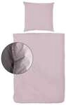 Hahn - Vario Bettw&auml;sche Renforce Stone Washed Rose, 135 X 200 Cm Bettw&auml;sche