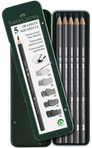 Faber Castell Aquarell-graphitstift Im 5 Metalletui