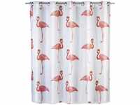 Anti-Schimmel Duschvorhang Flamingo Flex Polyester, 180 x 200cm, waschbar -...
