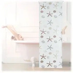 Duschrollo Ocean, Wasserabweisend, Muschel Badrollo Wanne U. Dusche, Deckenmontage,