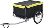 Vidaxl Bike Trailer Black And Yellow 65 Kg