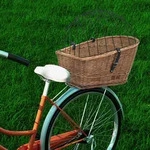 Fahrrad-gep&auml;cktr&auml;gerkorb Mit Deckel 55&times;31&times;36 Cm Natur Weide Vidaxl