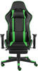 Bonnevie - Gaming-Stuhl mit Fußstütze Drehbar Grün pvc vidaXL306569