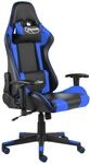 Vidaxl - Gaming-stuhl Drehbar Blau Pvc