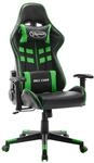 Gaming-stuhl Schwarz Und Gr&uuml;n Kunstleder Vidaxl