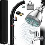 Kesser&reg; Solar Gartendusche Solardusche Bogen Inkl. Metall-duschablage + Schutzhaube