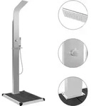 Vidaxl Outdoor Shower With Tray Wpc Stainless Steel (48199+48203)