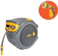 Hozelock - Auto Reel 20 2401 0000 20 M 1 St. Grau, Gelb Gartenschlauchaufroller