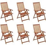 Vidaxl - Klappbare Gartenst&uuml;hle 6 Stk. Massivholz Akazie