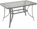 Degamo - Gartentisch 120x70cm, Metall Grau + Glas