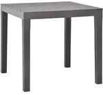 Gartentisch Moccafarben 78 X 78 X 72 Cm Kunststoff - Vidaxl