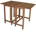 Degamo - Doppel Klappentisch 107x65x74cm Rechteckig, Eukalyptus Ge&ouml;lt, Fsc&reg;