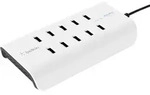 Rockstar 10-port Usb-lad. 120w, 2,4a Je Port,wei&szlig; B2b139vf - Belkin