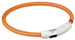 Trixie Flash Leuchtring Usb Orange M-l