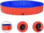 Prolenta Premium Hundepool Faltbar Rot 200x30 Cm Pvc