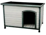Natura Hundeh&uuml;tte Classic Mit Flachdach L:116 82 79cm Grau