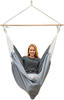 Amanka - xxl Hanging Chair + 2 S-shaped hooks HMG-80 Grey - grau