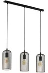 Eglo - 3er Pendelleuchte Roccamena Schwarz-kupfer 73 X 13 Cm E27 Pendelleuchte