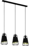 Eglo 3er Pendelleuchte Austell Schwarz-gold 76,5 X 16,5 Cm E27, Max. 60 W