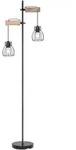 Globo - Stehlampe - Mina - Schwarz - Metall - E27 - 15326-2sn