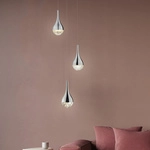 Lampe Frizzante Led Pendelleuchte 3flg Chrom Easydim 3x 5w Led Integriert (smd),