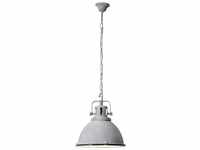 Lampe Jesper Pendelleuchte 38cm Glas grau Beton 1x A60, E27, 60W, geeignet für