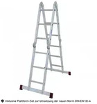 Corda Aluleiter 4in1 Multifunktion 4x3 Mehrzweckleiter Mit Plattform-set - Krause