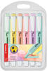 Rotulador Stabilo fluorescente swing cool color pastel bolsa de 6 unidades colores