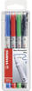 Folienstift ® OHPen universal 0,7mm farbig sortiert nicht dokumentenecht 4 St./Pack.