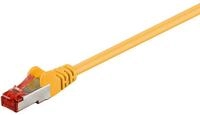 Cat 6 Patchkabel, S/ftp (pimf), Gelb, Kupferkaschierter Aluminiumleiter (cca).