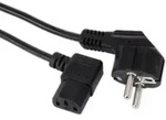 Goobay Kaltger&auml;tekabel Mit Winkelstecker, 2m, Schwarz