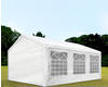 Toolport Partyzelt Pavillon 3x6 m in weiß pe Plane 350 n Wasserdicht uv Schutz