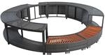 Estexo - Whirlpool Umrandung Poolumrandung Poolverkleidung Rattan Rahmen