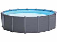 Frame Swimming Pool Set Graphit graphit ø 478 x 124 cm Inkl. Sandfilteranlage -