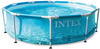 Intex - 28208 Beachside Metal Frame Pool Ø305x76cm Filterpumpe Swimming Pool...