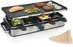 Princess - Raclette Partygrill Eckig F&uuml;r 8 Personen Mit Gro&szlig;er Grillplatte 42x21cm
