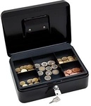 Wedo - Geldkassette &reg; 25 X 9 X 18 Cm (b X H X T) 1 Fach F&uuml;r Banknoten 5 F&auml;cher