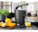 Princess - Edelstahl Zitruspresse Black Steel Druckhebel & Universalkegel - 160 Watt