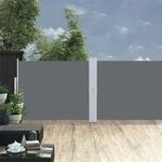Ausziehbare Seitenmarkise 140x1200 Cm Anthrazit - Vidaxl