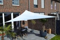 Dreiecksonnensegel 360 Cm - Polyester - Farbe Wei&szlig;