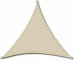 Siena Garden - Solino Sonnensegel Ecru 180g/m&sup2; Hdpe, 3-eckig, 3,6x3,6x3,6m