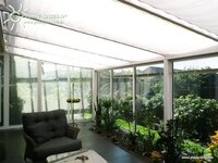 Sonnensegel Breite 96 Cm - Farbe Wei&szlig; / 330 Cm Mit Laufhaken Und Stoppern