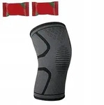 Kniebandage Mit Kompressionsfunktion, Grau, Gr&ouml;&szlig;e M