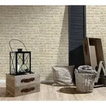 As Creation - Vliestapete Beige Stein Tapete Gemustert Versetzter Ansatz Best Of