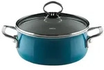 Riess Kasserolle Mit Glasdeckel &Oslash;20cm 2l Aquamarinblau Emaille