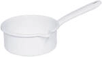 Riess Stielkasserolle Emaille Mit Grossem Ausguss 14 Cm 0,75 Liter Classic Wei&szlig;
