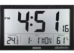 Eurochron - Efwu Jumbo 100 Funk Wanduhr 370 Mm X 230 Mm X 30 Mm Schwarz