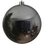 Unbekannt - Bruchfeste Outdoor Xl Weihnachtskugel Silberfarben &Oslash; 20 Cm Aus